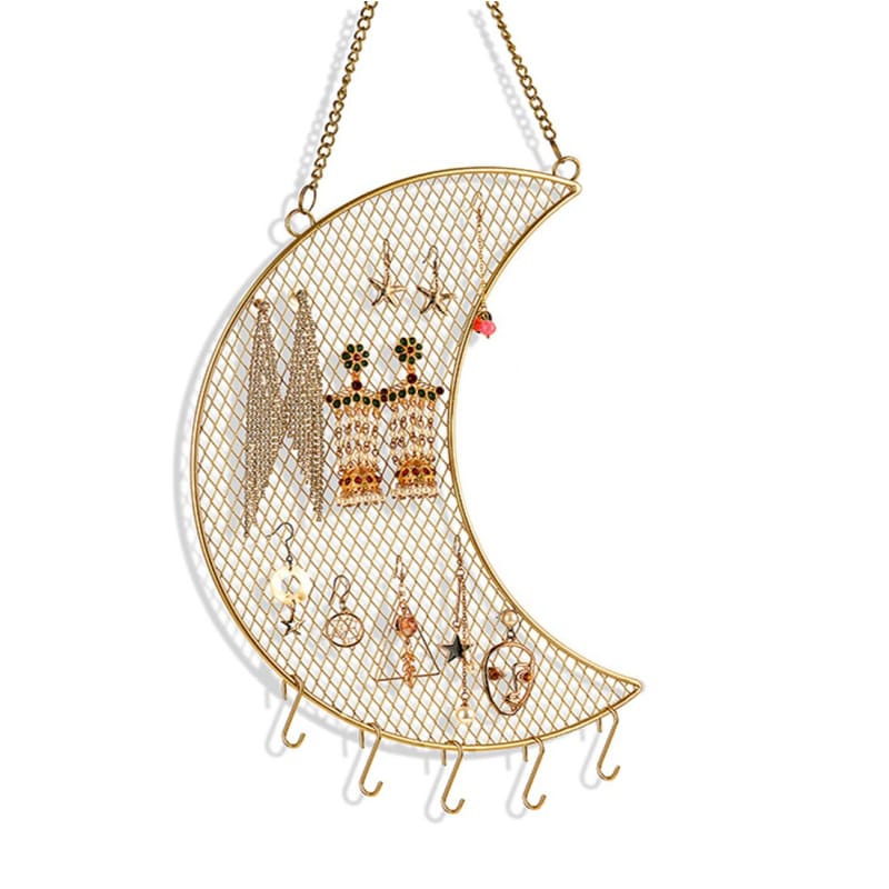 Présentoir bijoux mural lune et étoile