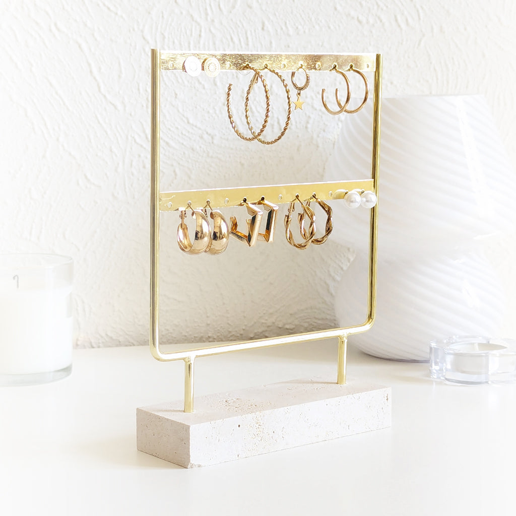 Présentoir bijoux pour boucles d'oreilles en béton