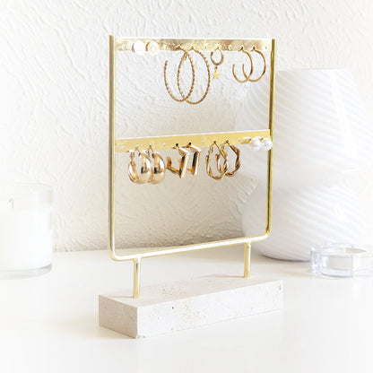 Présentoir bijoux pour boucles d'oreilles en béton