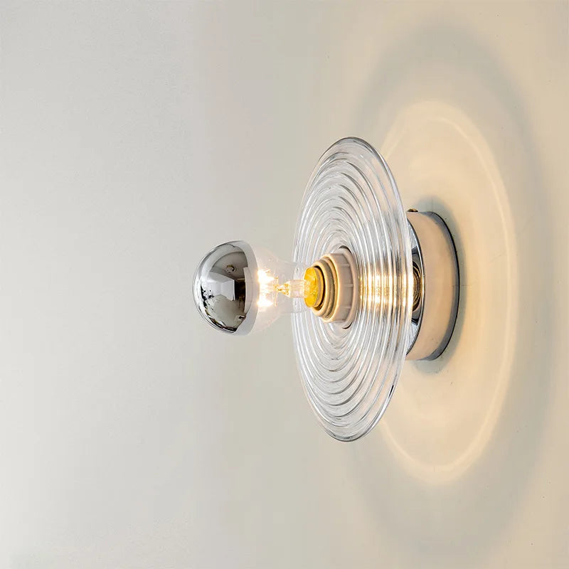 Applique Murale Vintage LED en Verre – Charme Nostalgique avec Design Moderne