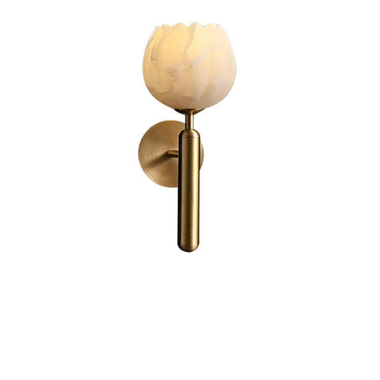 Applique Murale Marble Rose - Design Élégant en Marbre et Cuivre avec LED