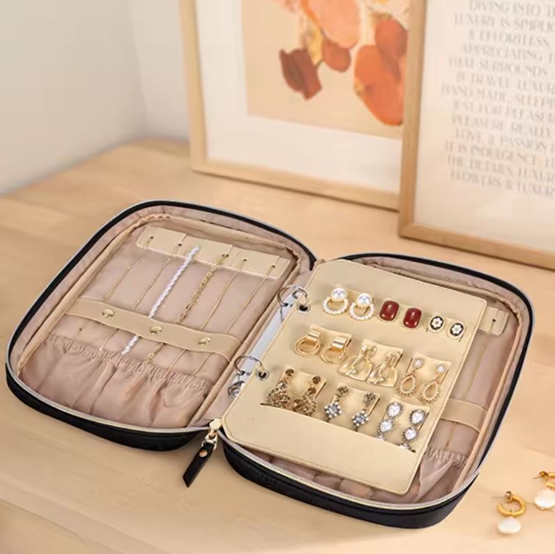 Sacoche de rangement pour bijoux en tissus