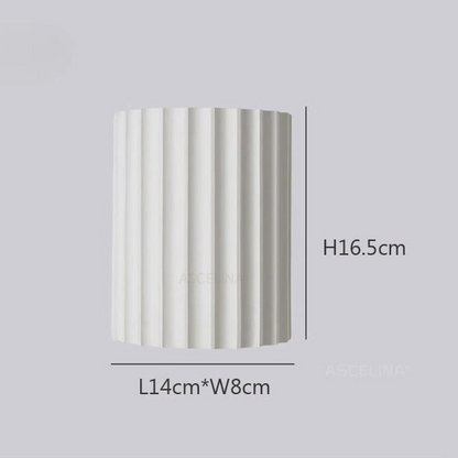 Applique Murale Design Moderne – Lampe à Abat-jour Froncé