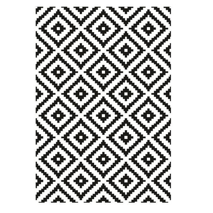 Tapis Scandinave Noir et Blanc