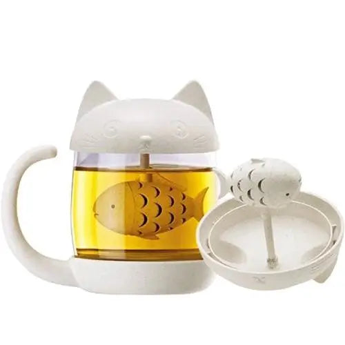 Tasse à Thé Chat avec Infuseur