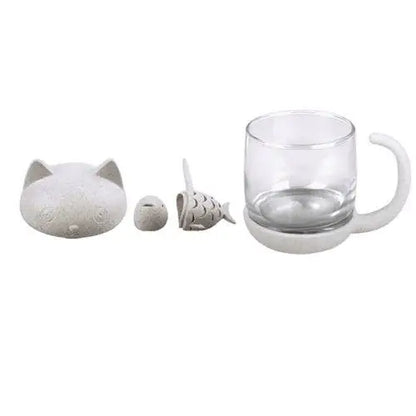 Tasse à Thé Chat avec Infuseur