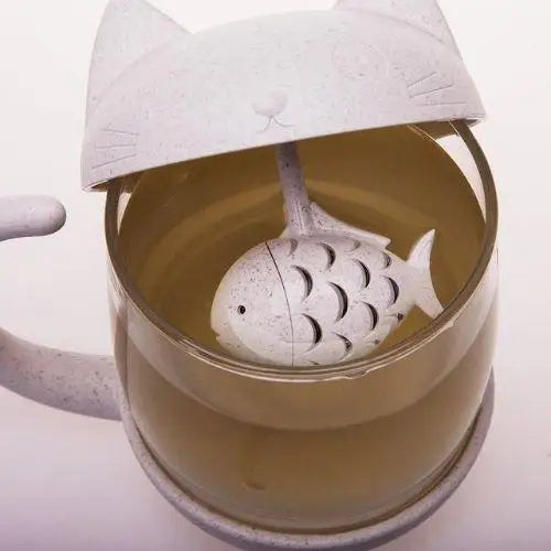 Tasse à Thé Chat avec Infuseur