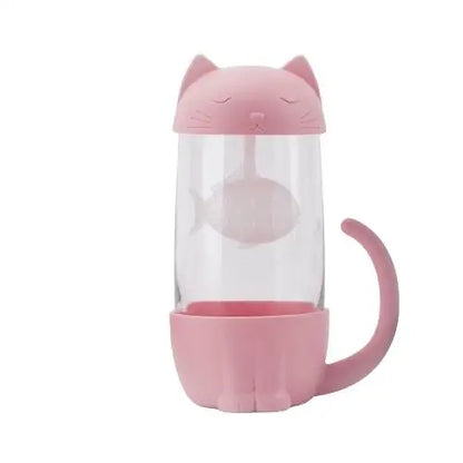 Tasse à Thé Infuseur Chat Rose