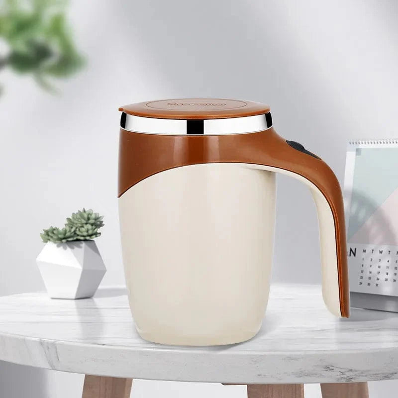 Tasse Automatique à Café Rechargeable en Acier Inoxydable 301-400ml / Coffee color