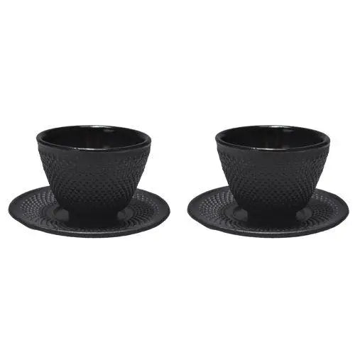 2 Tasses en Fonte Noire