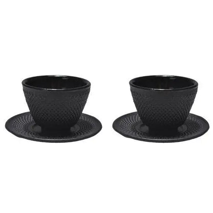 2 Tasses en Fonte Noire