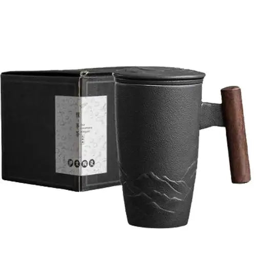 Tasse Infuseur Céramique Noir
