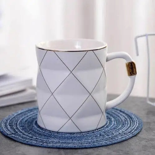 Tasse Polygonale Blanche