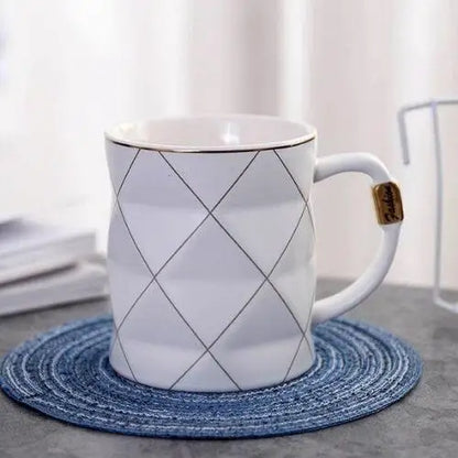 Tasse Polygonale Blanche