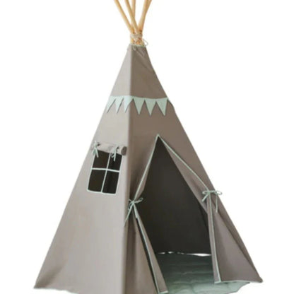 Tente tipi « Mint Love » avec guirlande