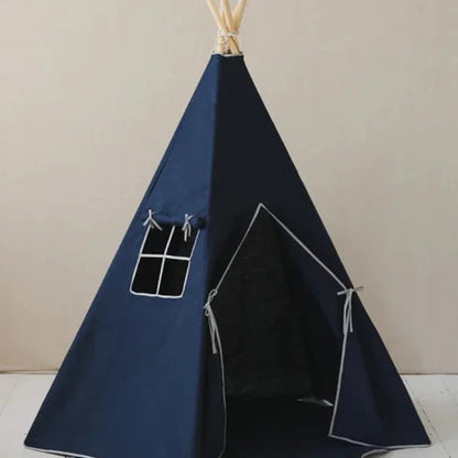 Tente Tipi en Lin Bleu Marine