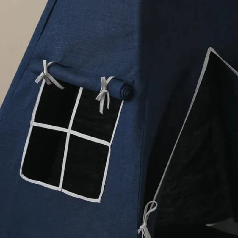 Tente Tipi en Lin Bleu Marine