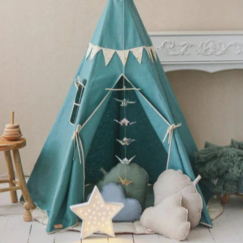Tente tipi Gold Star avec guirlande