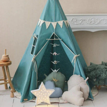 Tente tipi Gold Star avec guirlande
