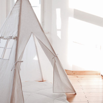 Tente tipi en lin « blanc »