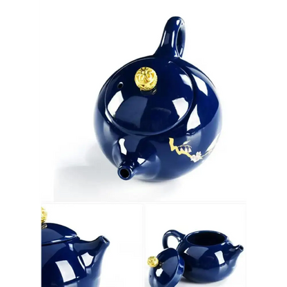 Théière Bleu en Porcelaine