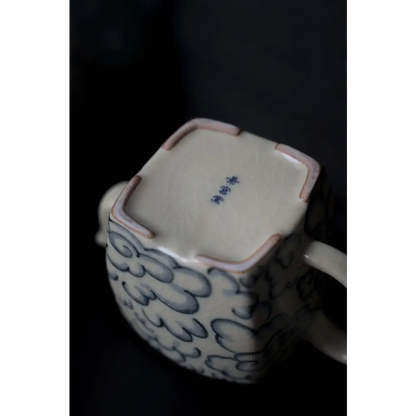 Théière carrée en porcelaine