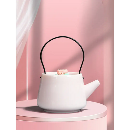 Théière Céramique Artisanale Fleurie