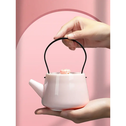 Théière Céramique Artisanale Fleurie - 190ml