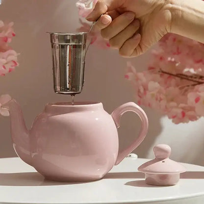 Théière Céramique Rose