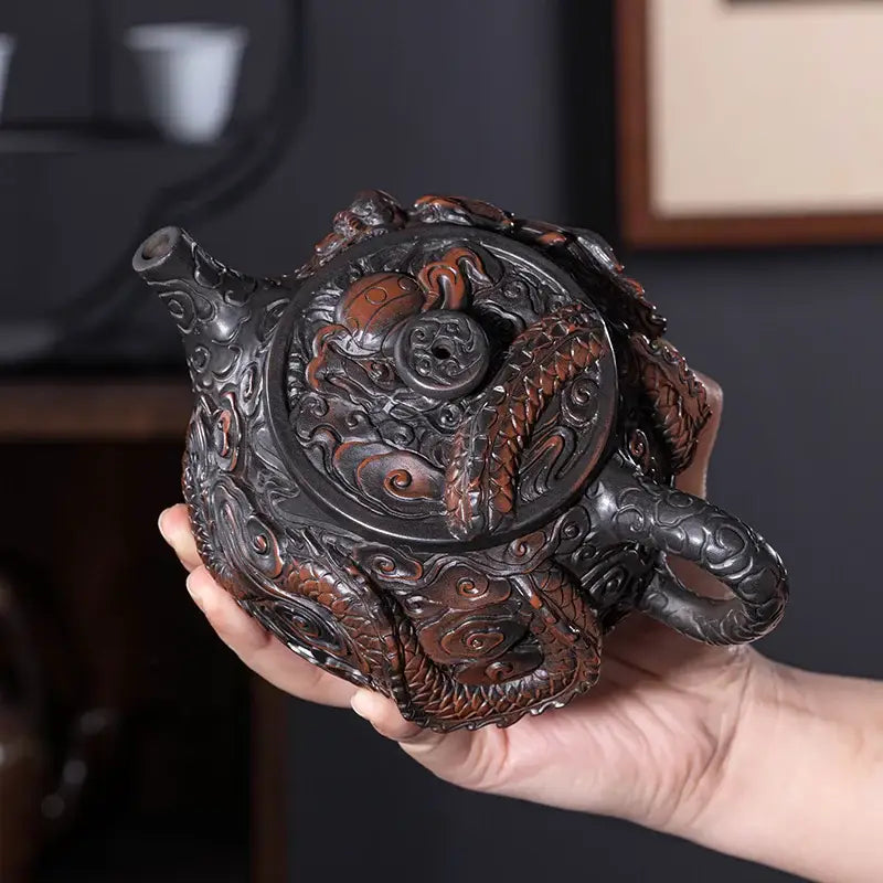 Théière Céramique Vintage Dragon