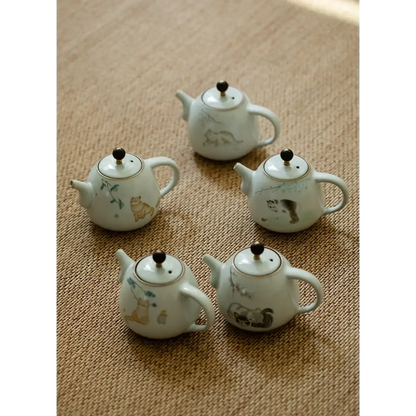 Théière Chat Céramique