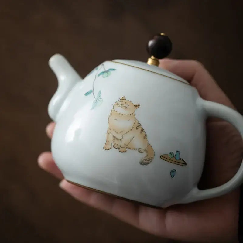 Théière Chat Céramique
