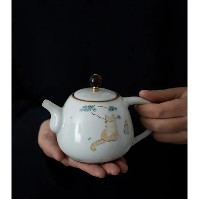 Théière Chat Céramique