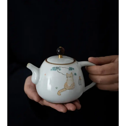 Théière Chat Céramique