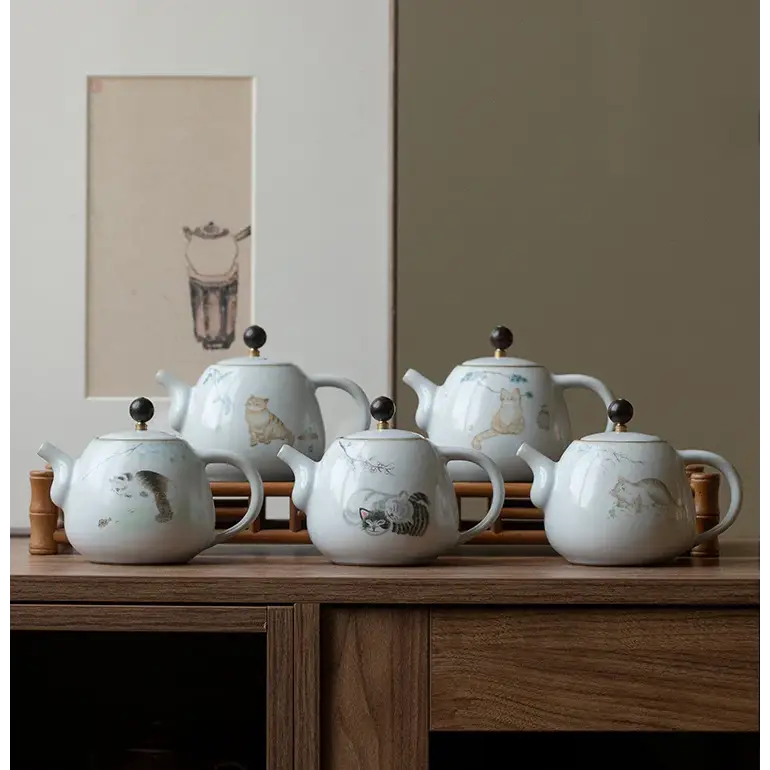 Théière Chat Céramique