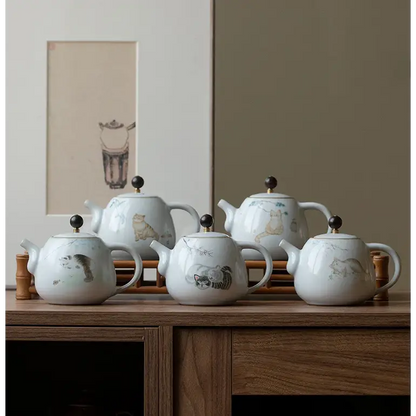 Théière Chat Céramique