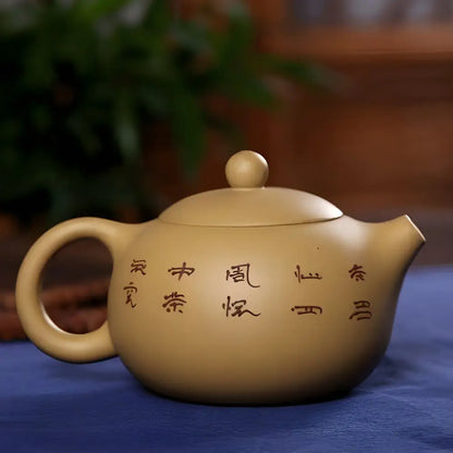 Théière Chinoise Beige en Terre Cuite Yixing
