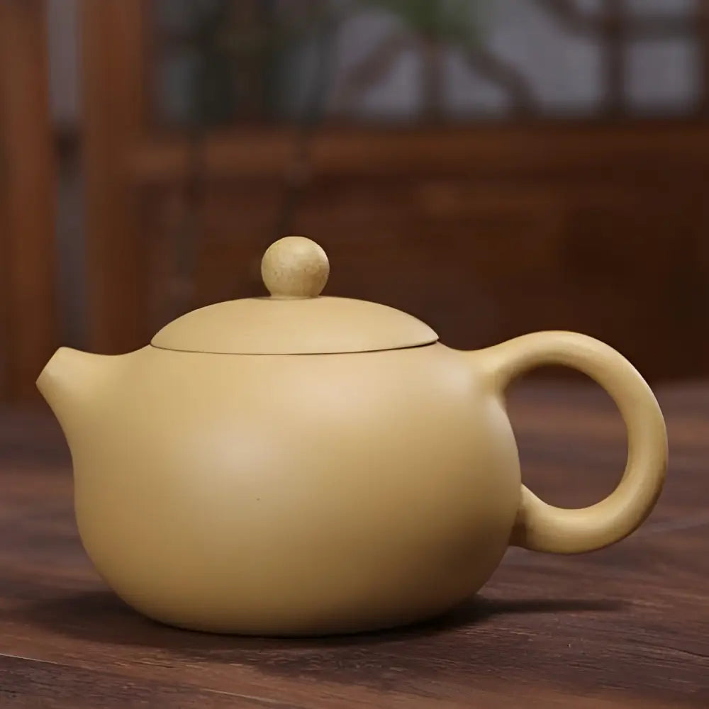 Théière Chinoise Beige en Terre Cuite Yixing