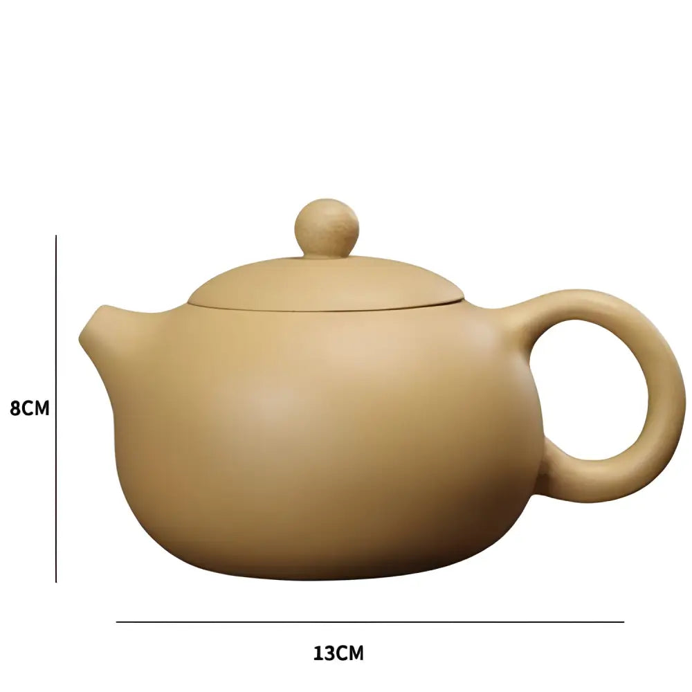 Théière Chinoise Beige en Terre Cuite Yixing