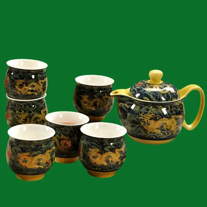 Théière Chinoise en Céramique Dragon