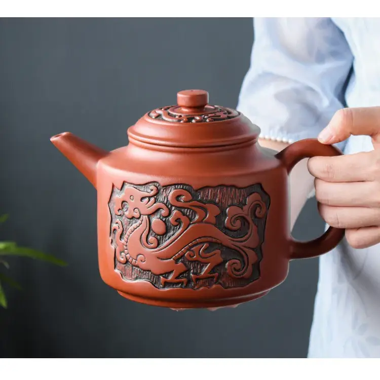 Théière Contemporaine Céramique - Rouge