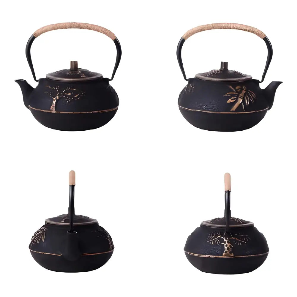 Théière en fonte 1L Gravure Arbre d'Or