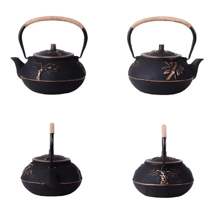 Théière en fonte 1L Gravure Arbre d'Or