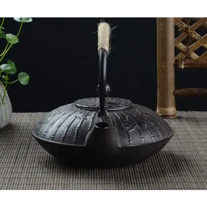 Théière en Fonte Bambou forgées