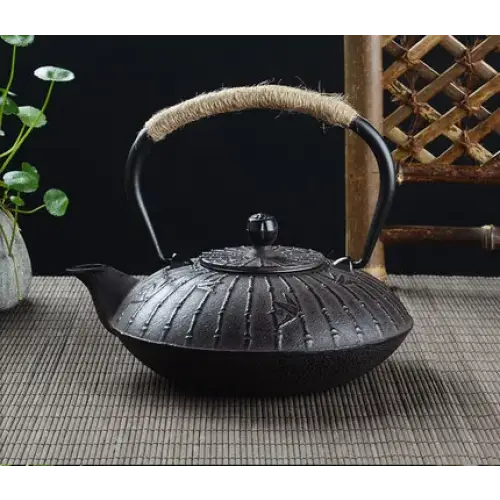 Théière en Fonte Bambou forgées