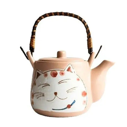 Théière en Porcelaine avec tête de Chat