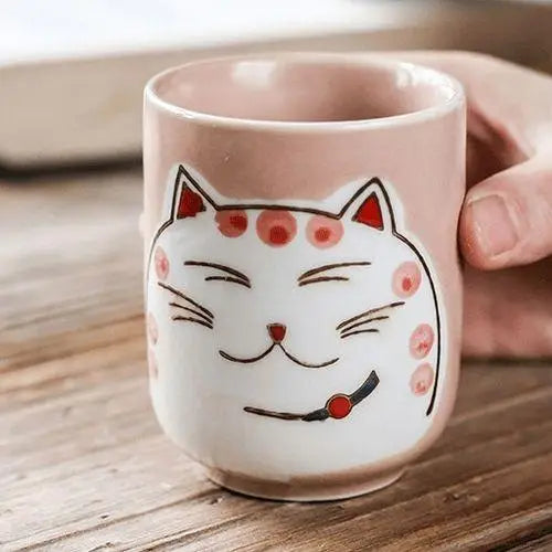 Théière en Porcelaine avec tête de Chat