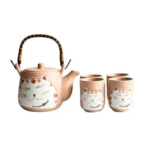 Théière en Porcelaine avec tête de Chat