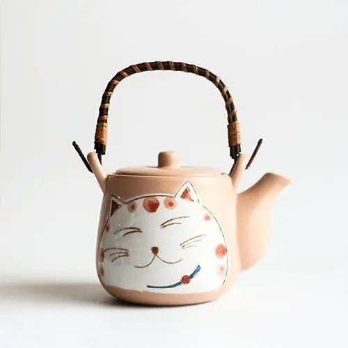 Théière en Porcelaine avec tête de Chat