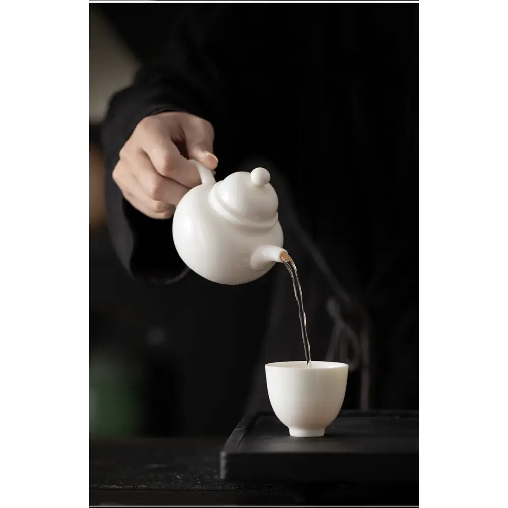 Théière en Porcelaine Blanche